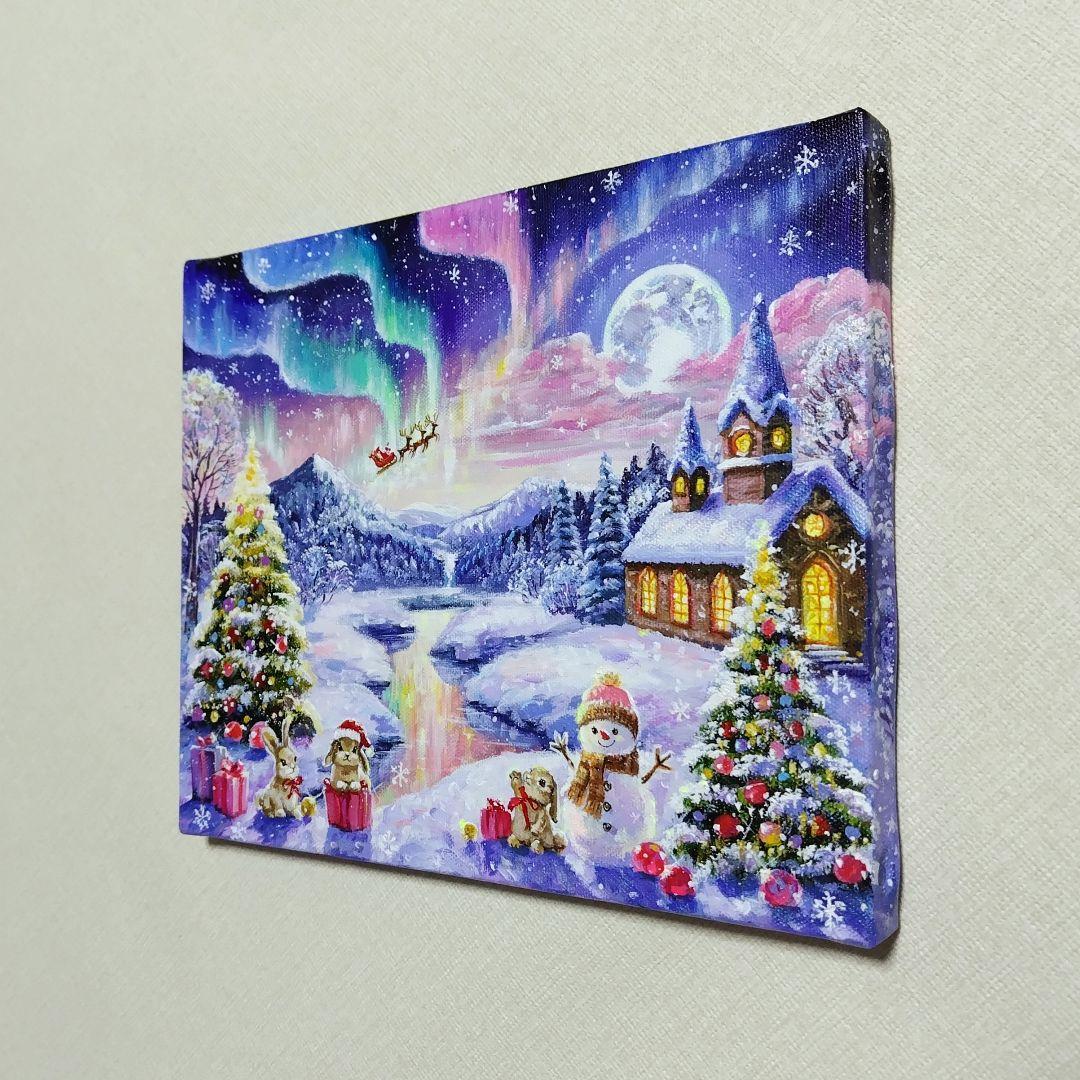 ♡*)様 【Christmas Party】アクリル画 F3 風景画 絵画