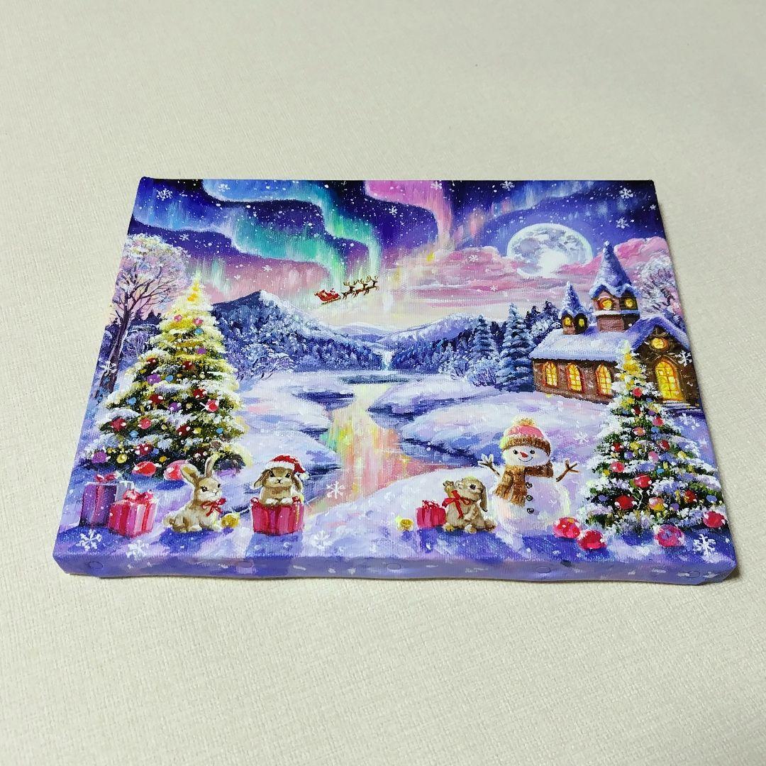 ♡*)様 【Christmas Party】アクリル画 F3 風景画 絵画