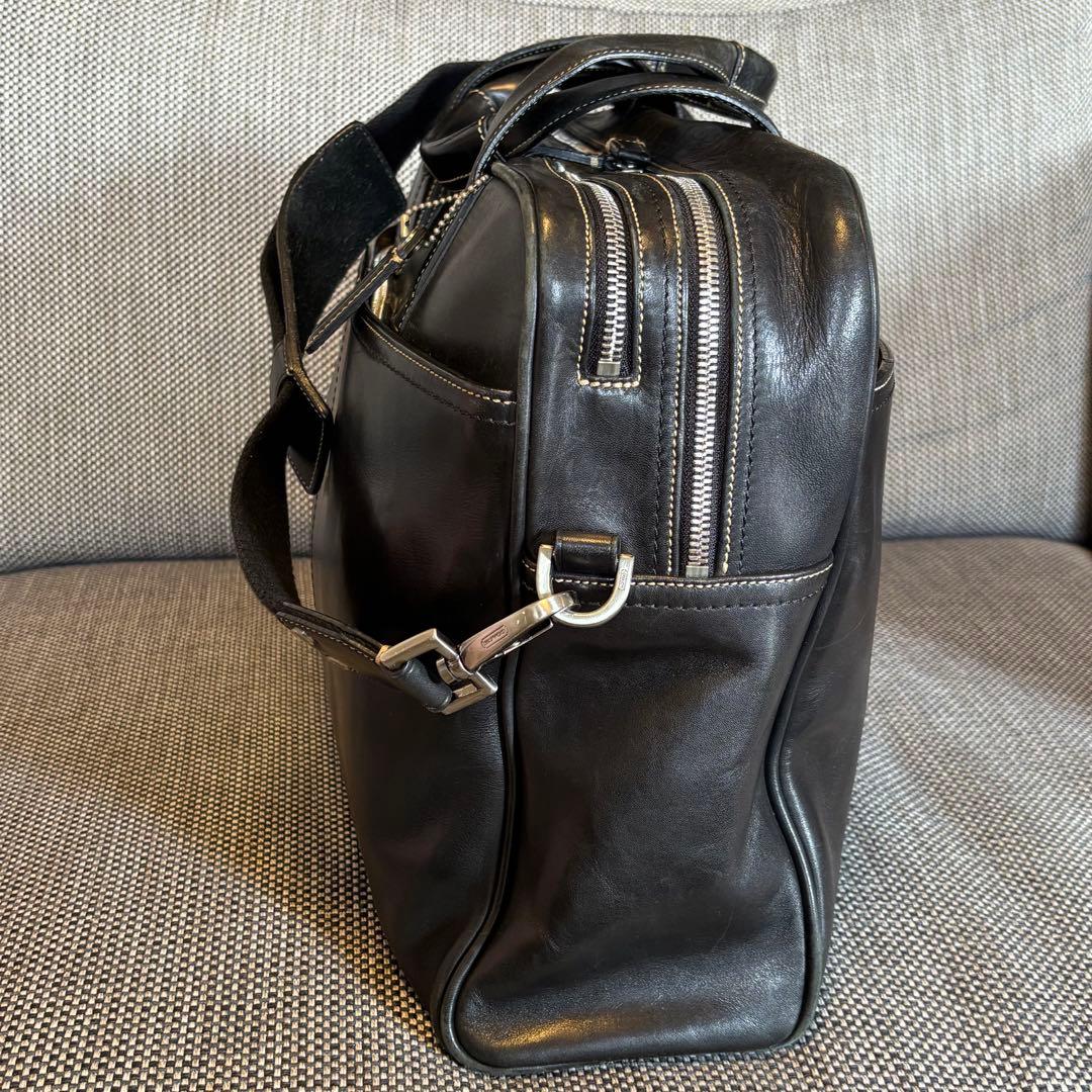COACH コーチ ビジネスバッグ 本革レザー ブラック