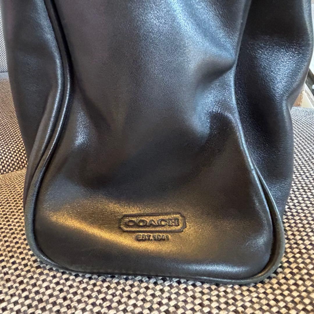 COACH コーチ ビジネスバッグ 本革レザー ブラック