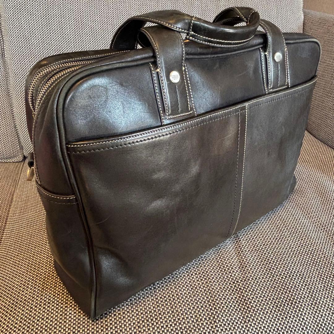 COACH コーチ ビジネスバッグ 本革レザー ブラック