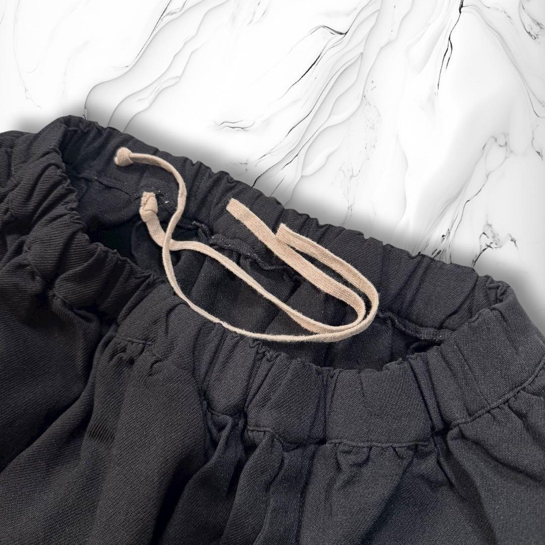 《12AW》COMME des GARCONS ポリ縮 ボリュームスカート 黒