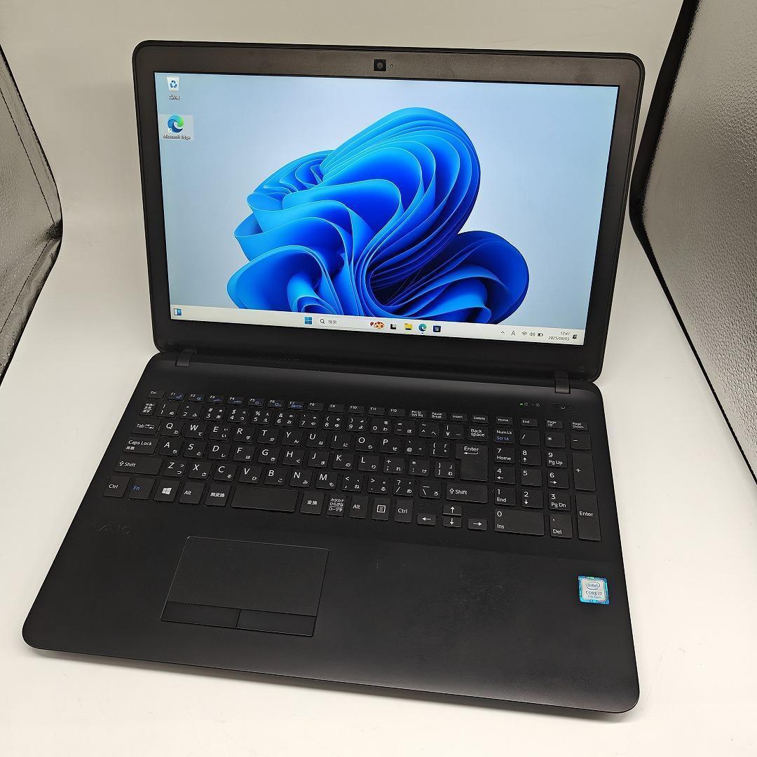VAIO】SONY 高速i7 SSD256GB+HDD1TB 黒 ノートPC