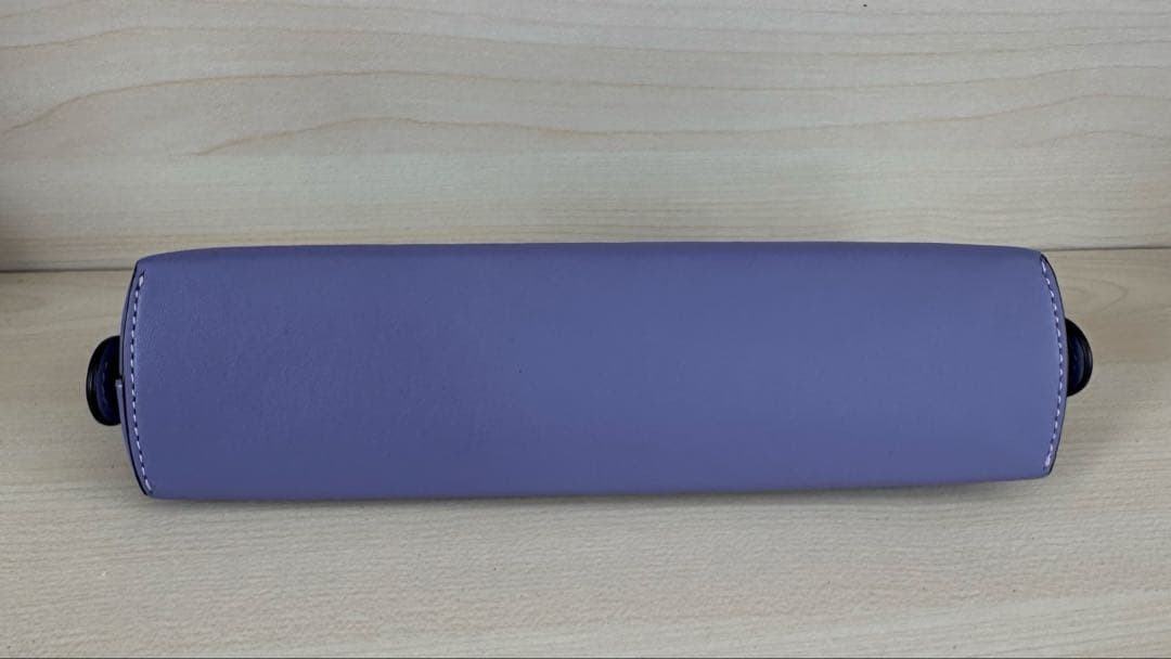 コーチ 本革 レザー ペンケース CF152 ライトバイオレット 新品