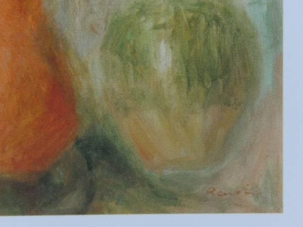 ルノワール、【麦藁帽子のガブリエル】、希少画集画、新品高級額・額装付