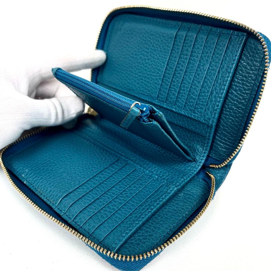 グッチ GGキャンバス ラウンドファスナー ミディアムウォレット ロゴ総