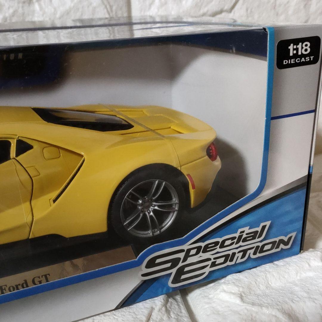 《ミニカー》★Maisto『2017 Ford GT』1/18 ☆YELLOW