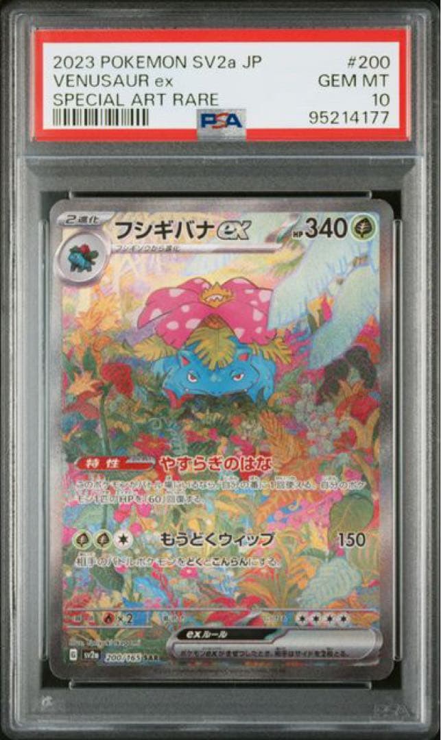 フシギバナex リザードンex カメックスex 151 SAR PSA10 連番