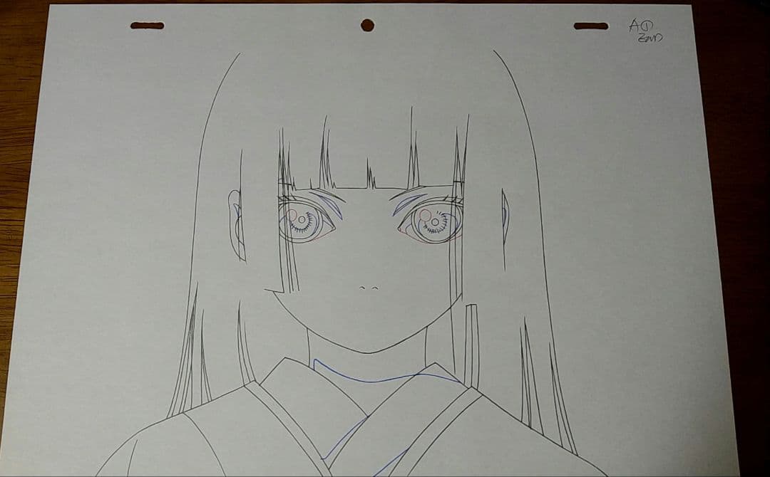 地獄少女　閻魔あい　直筆原画