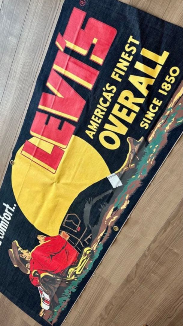 リーバイス　特大バナー　190cm x73cm 2002年製