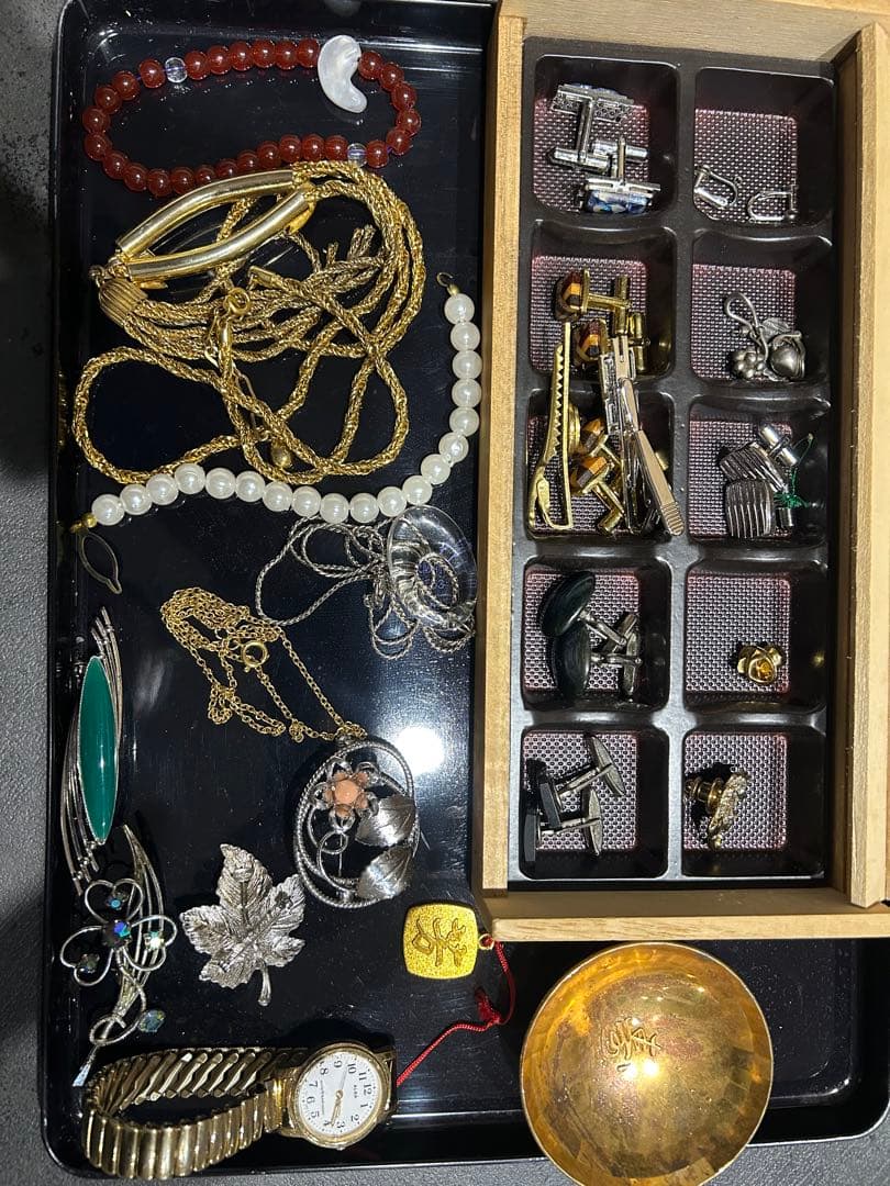 K14WG刻印有 ヴィンテージ アクセサリーまとめ売り 腕時計 ネックレス