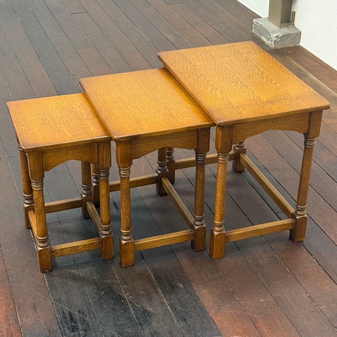 H19K59 英国クラシック ネストテーブル H19K59 英国クラシック ネスト