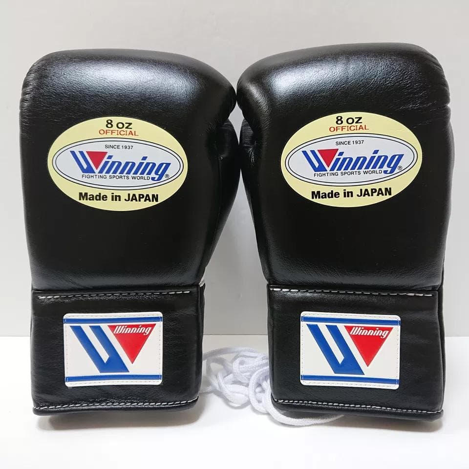 Winning ボクシンググローブ 8 oz 黒ウイニング