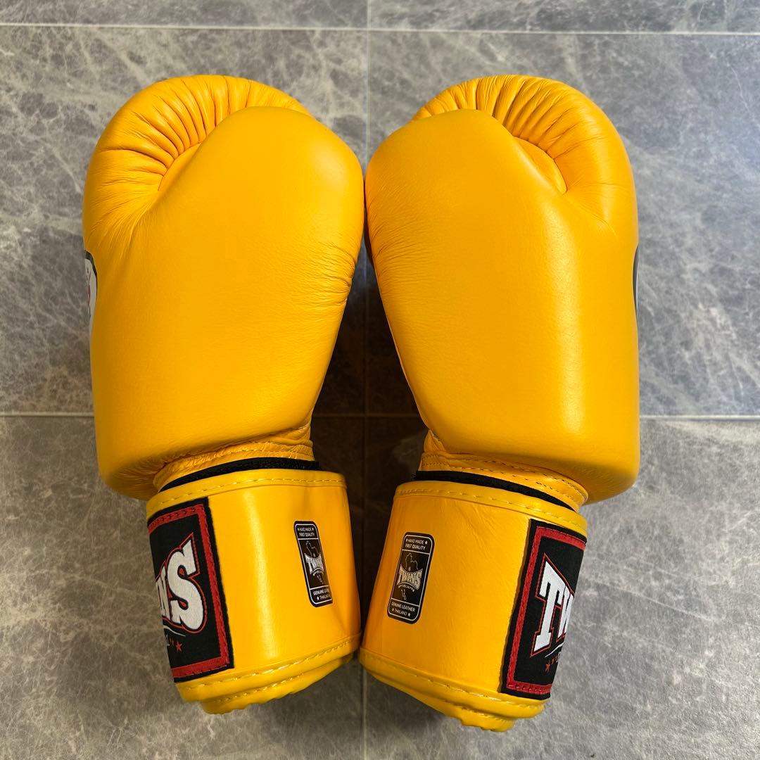 TWINS SPECIAL 14オンス ボクシンググローブ イエロー 【正規品