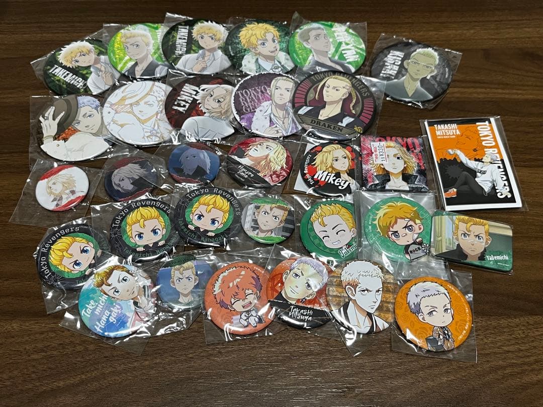 【限定出品】東京リベンジャーズ50点セット★マイキードラケンタケミチ缶バッジ大量