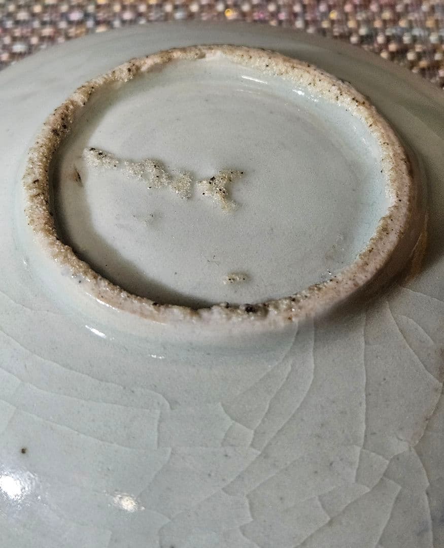 名品古伊万里❗05】江戸時代初期 初期伊万里 染付鶴図 12.8cm皿 - メルカリ