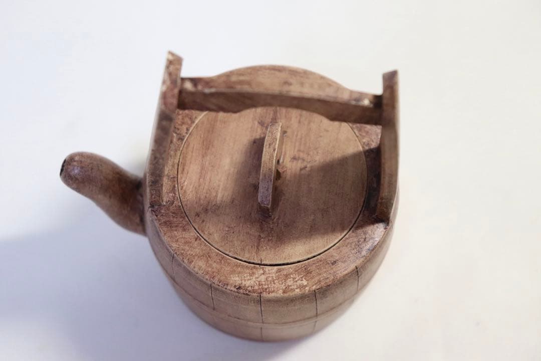 中国　白泥桶型急須　崔功林作　送料込み0814