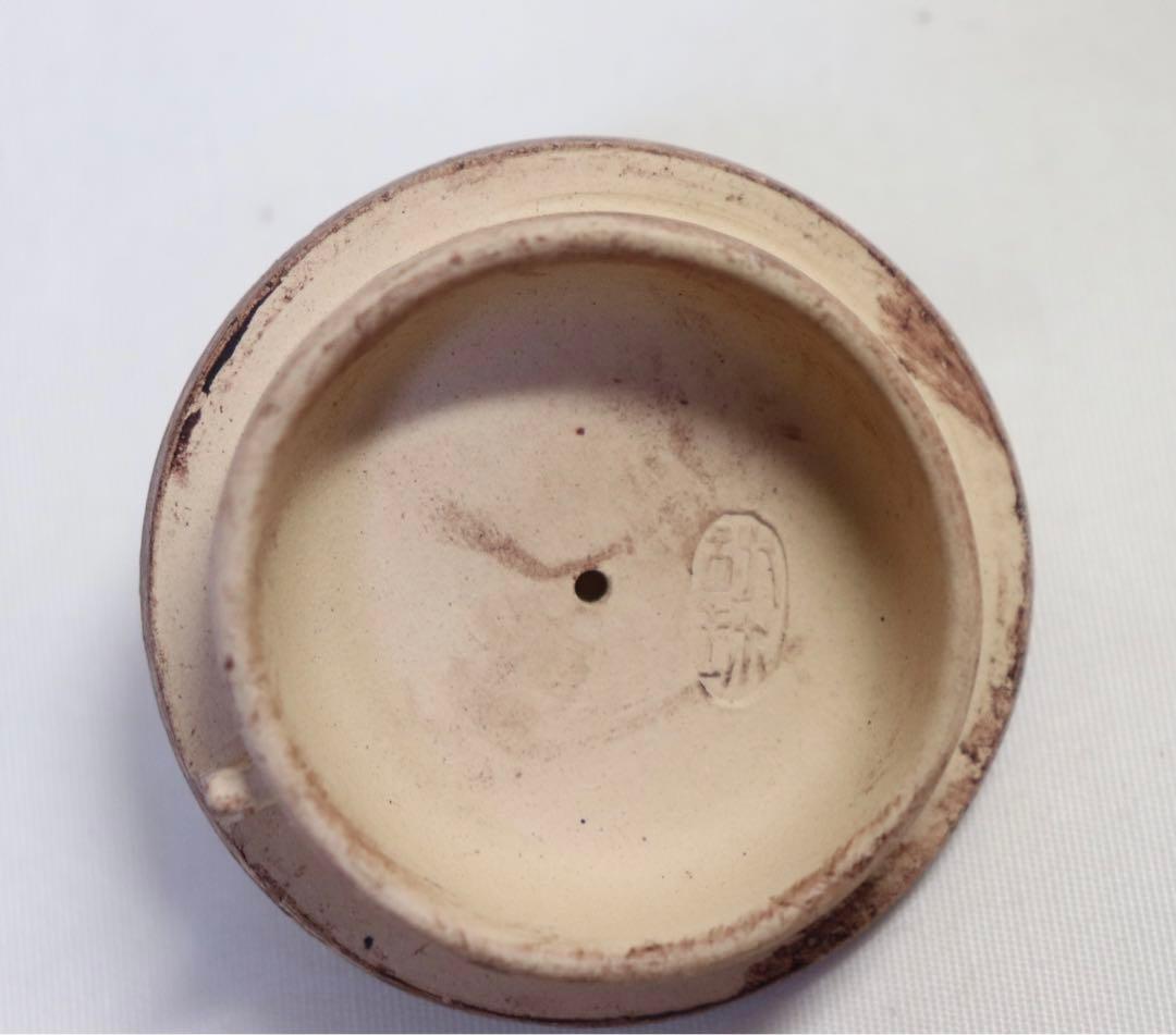 中国　白泥桶型急須　崔功林作　送料込み0814