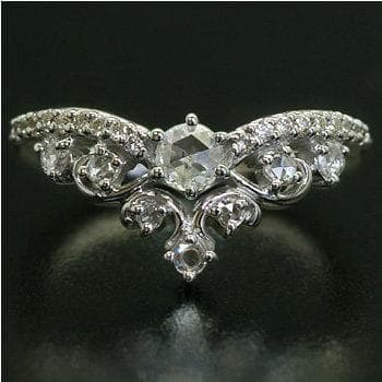 お値下 定価30万 新品 10号 K18WG リング ベーネベーネ“女王の風格”