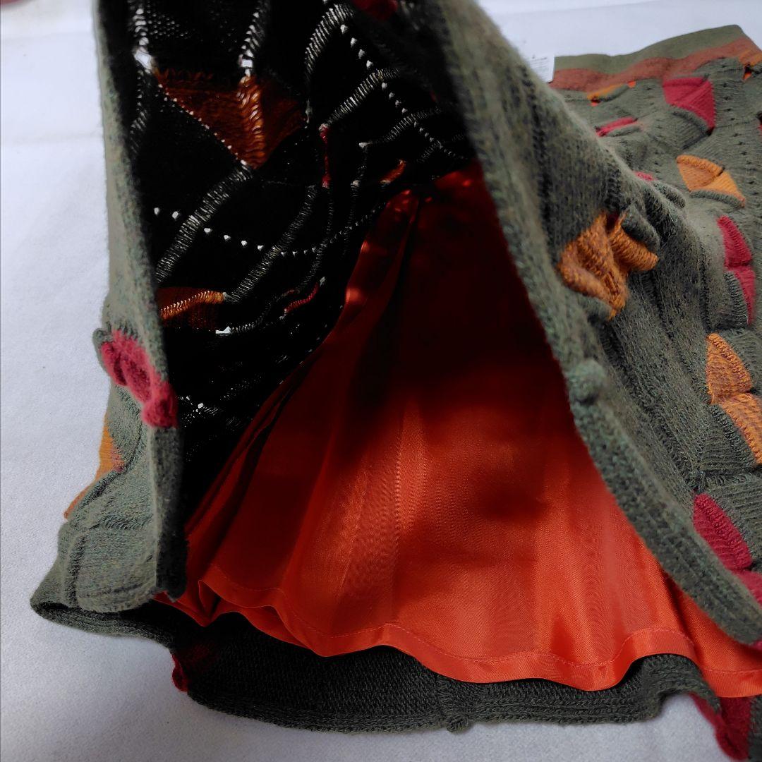 未使用 ETRO 透かし編み ニット ウェーブ スカート カシミヤ混 エトロ