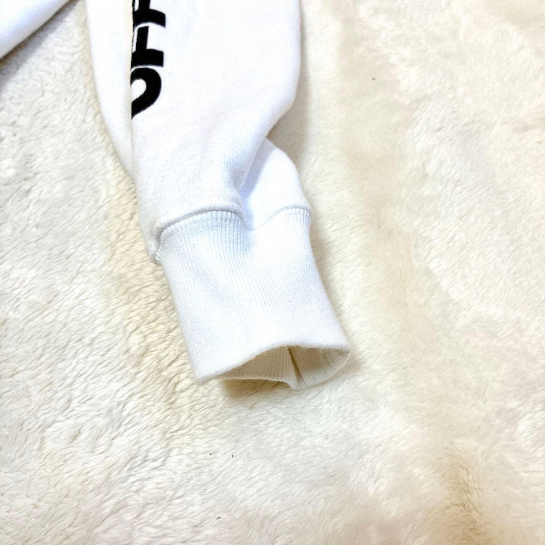 ＯＦＦ-WHITE オフホワイト　パーカー　オーバーサイズ　ホワイト
