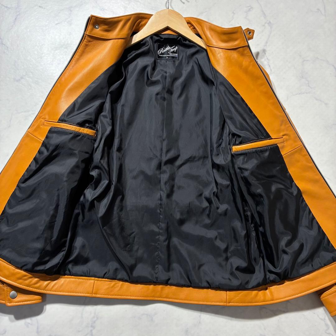 極美品✨ラトルトラップ シングル ライダースジャケット キャメル 羊革