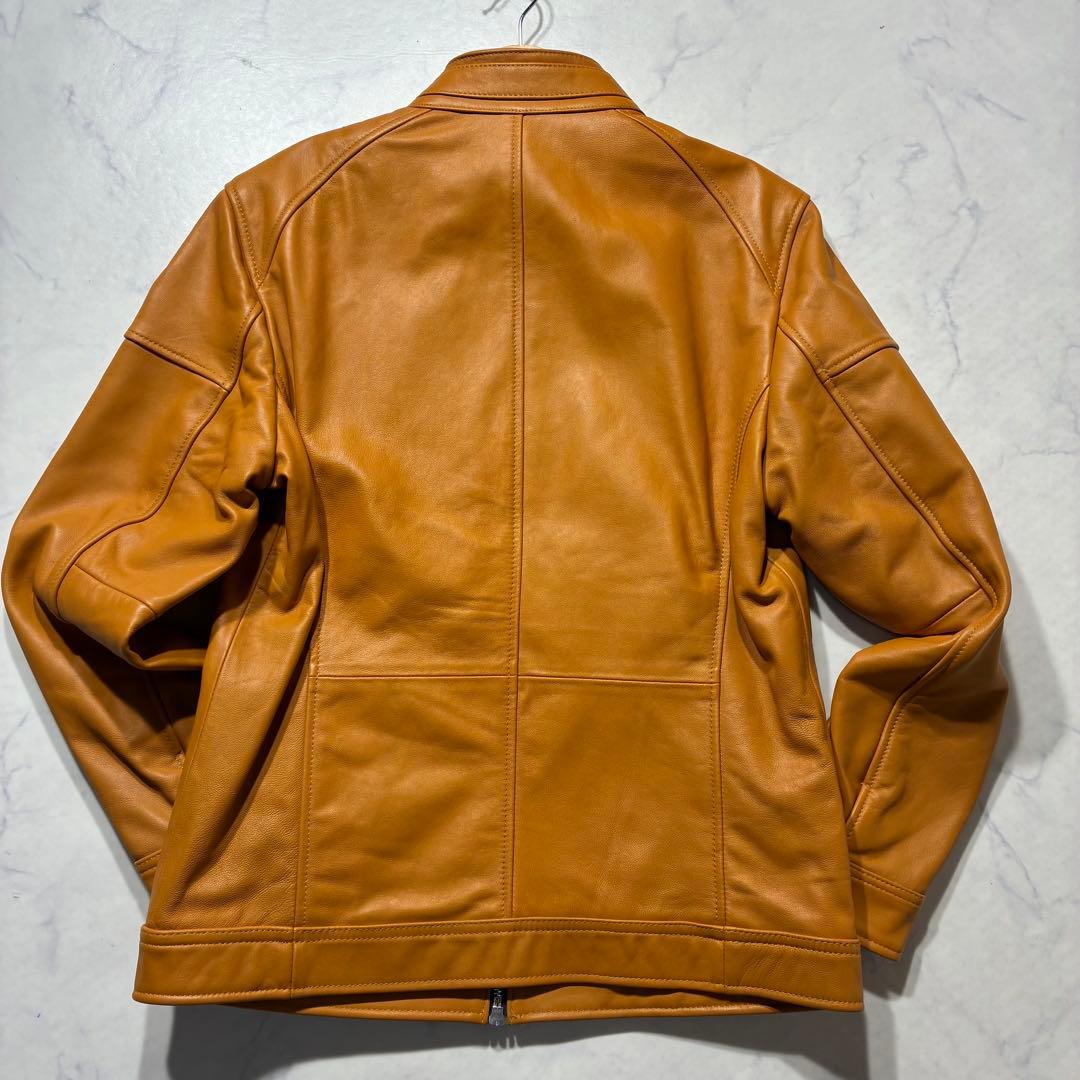 極美品✨ラトルトラップ シングル ライダースジャケット キャメル 羊革