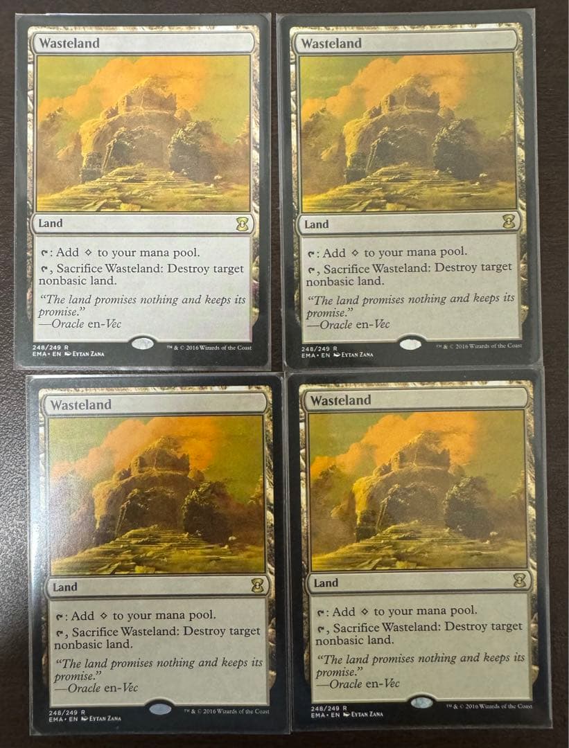 MTG 不毛の大地/Wasteland 4枚セット