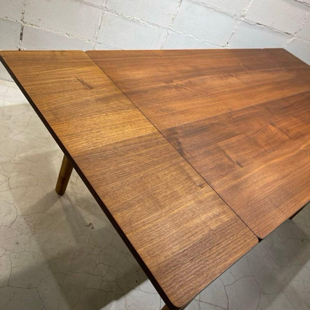 ウニコ　トリト　エクステンションテーブル　ウォールナット色　オーク材　伸長式