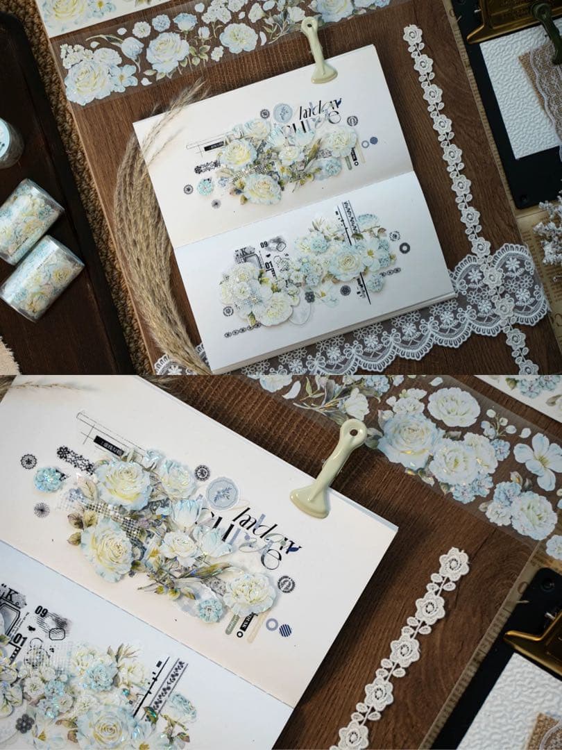 Hoshi奶芙《薄荷夏》海外マスキングテープ　マステ 【2672】