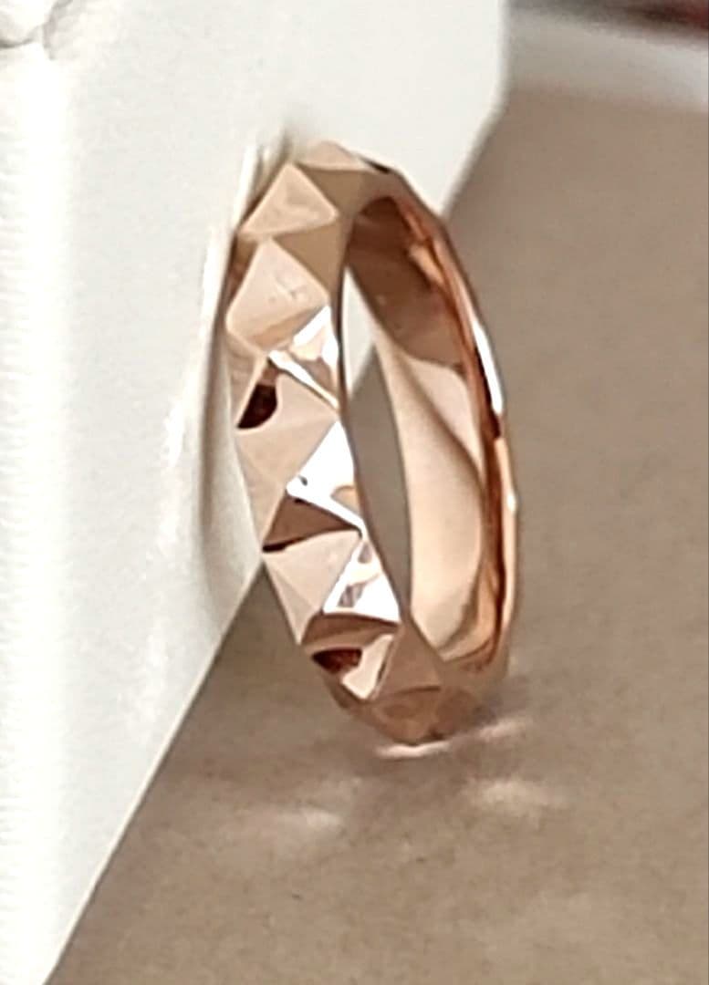 ほぼ新品☆OFオレフィーチェ「ミニスタッズ」ピンキーリング K18PG( 0号)