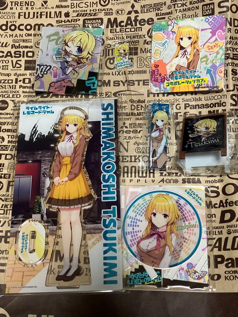 ゆずソフト ライムライトレモネードジャム コラボカフェ 限定　月望　計8点