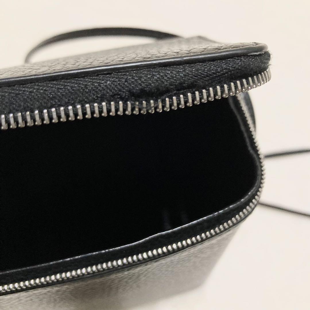 Aeta ボックスショルダーバッグ　ブラック　レザー