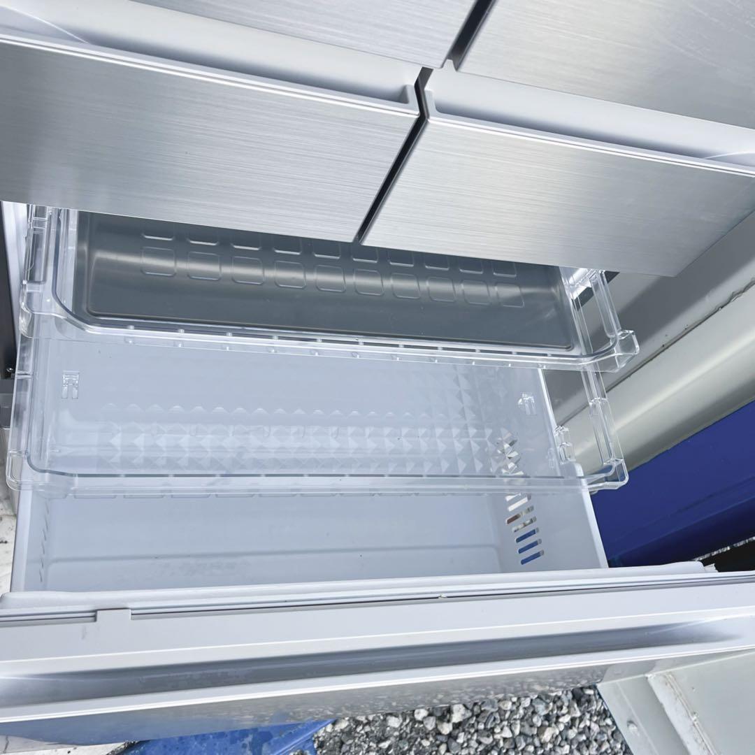 取付無料！日立まるごとチルド 2023年製ステンレスシルバー6ドア冷蔵庫