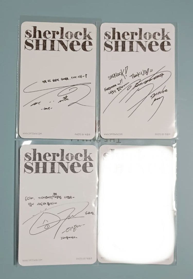 トレカ　SHINee　SHERLOCK  絵柄違い　封入盤