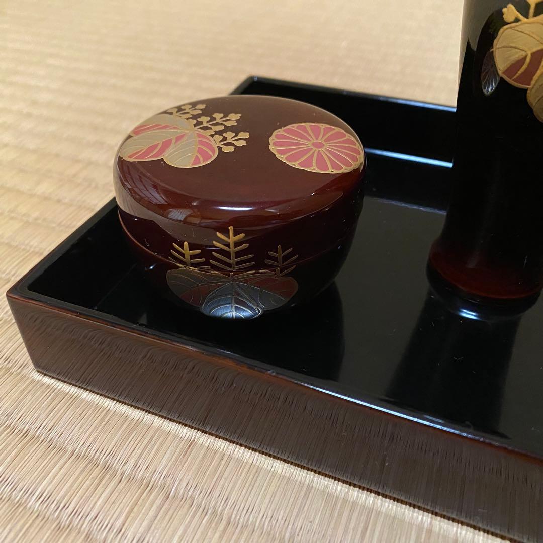 溜塗 高台寺 茶箱 茶道具セット - メルカリ