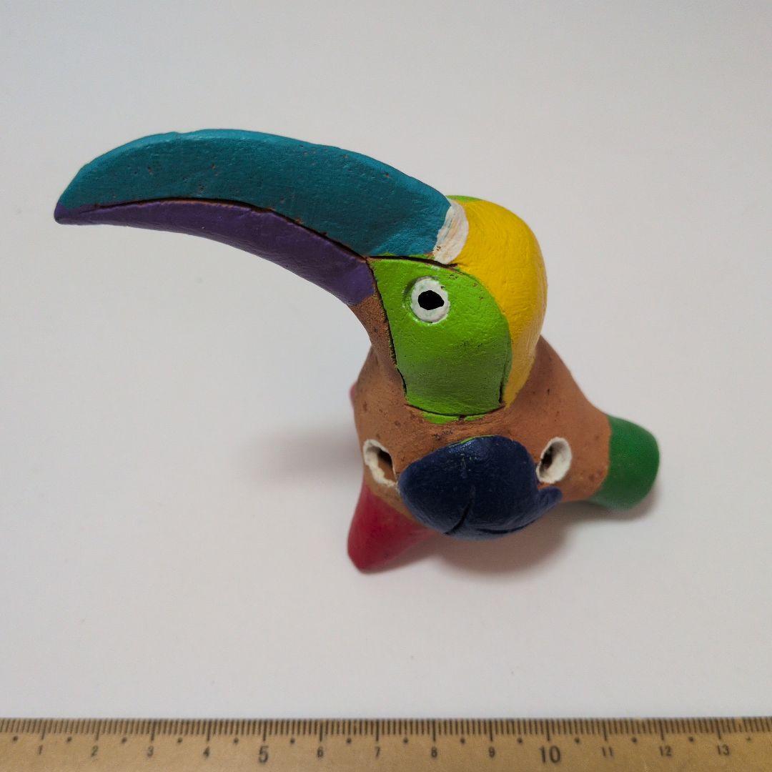 カラフル トゥカン 陶器製 郷土玩具 コスタリカ 笛？