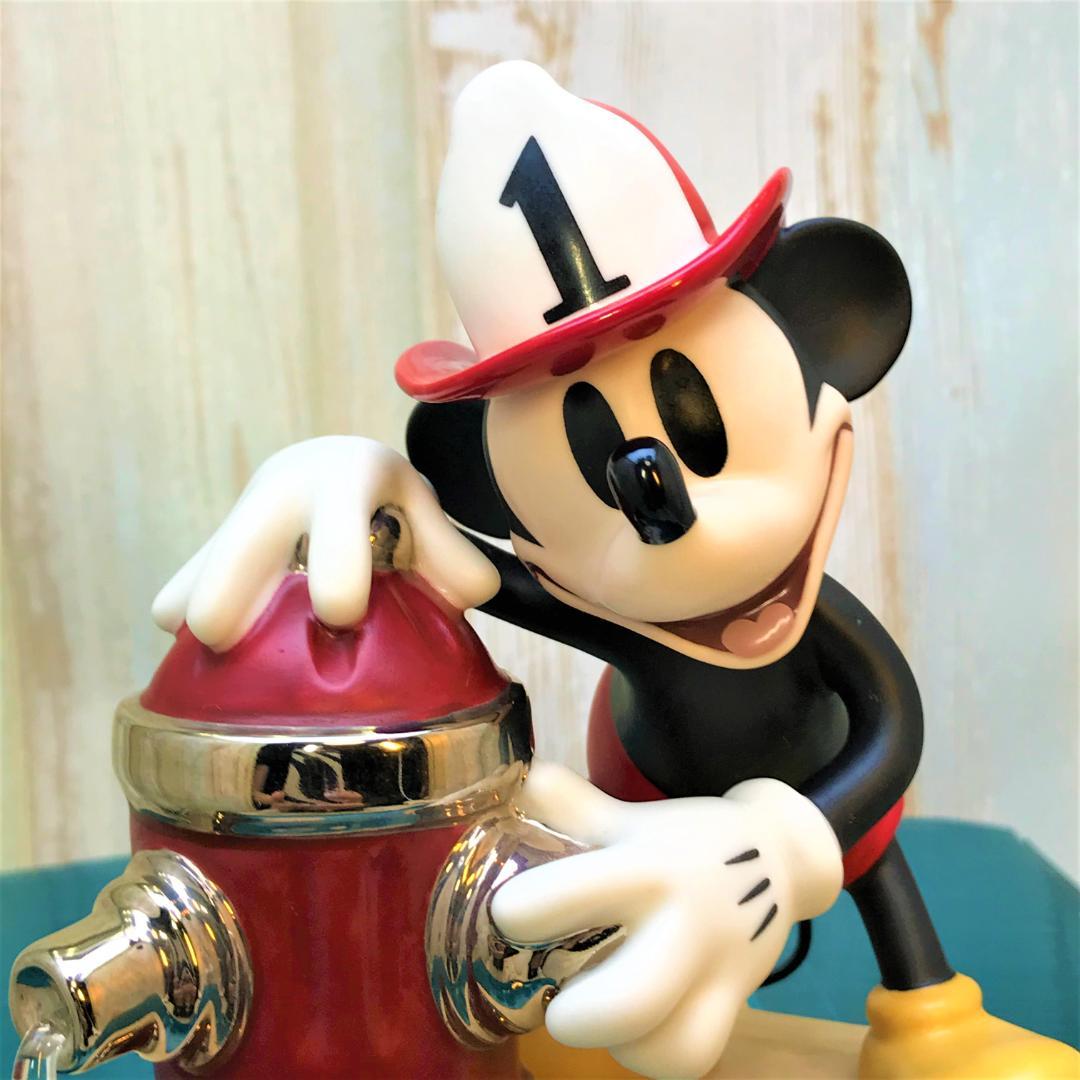 レア★WDCC ミッキーの消防隊 ミッキーマウス 陶器製 フィギュア ディズニー