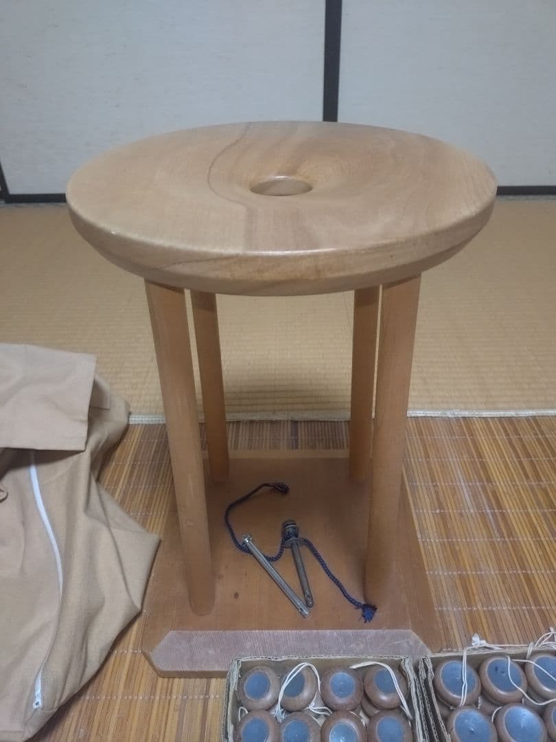 組紐　道具セット　丸台、玉、おもり、教本、バッグ