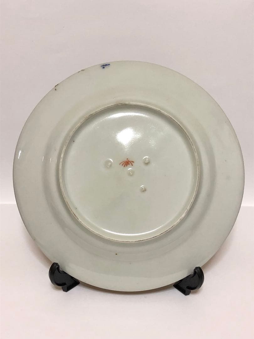 明治香蘭社 オールド香蘭社 上絵金彩菊花秋草文 6寸皿