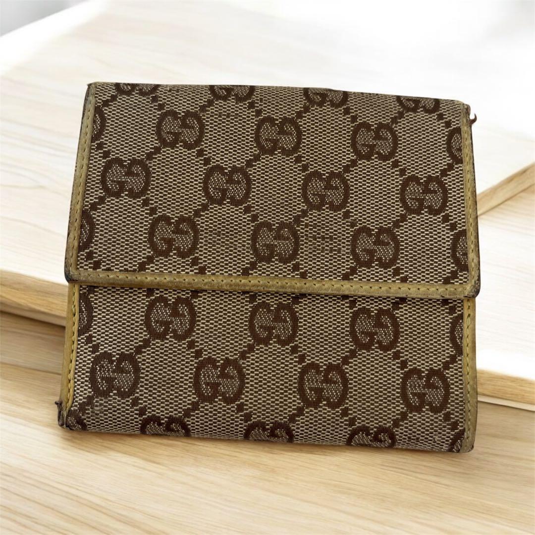 GUCCI 二つ折り財布 GGパターン