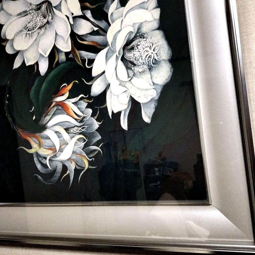 日本画(30)　月下美人