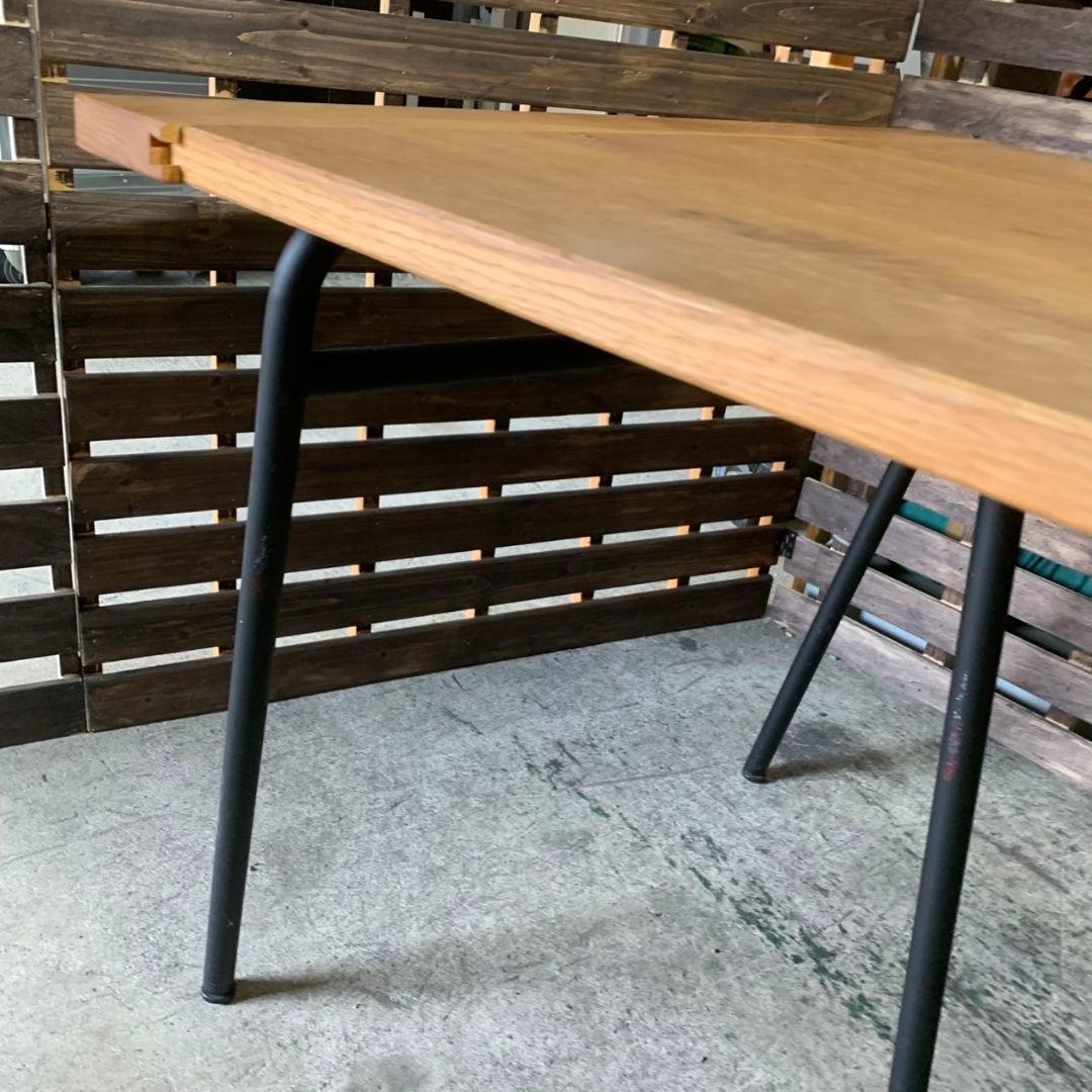 H826\" 現状品 IDEE ダイニングテーブル W1800 無垢材