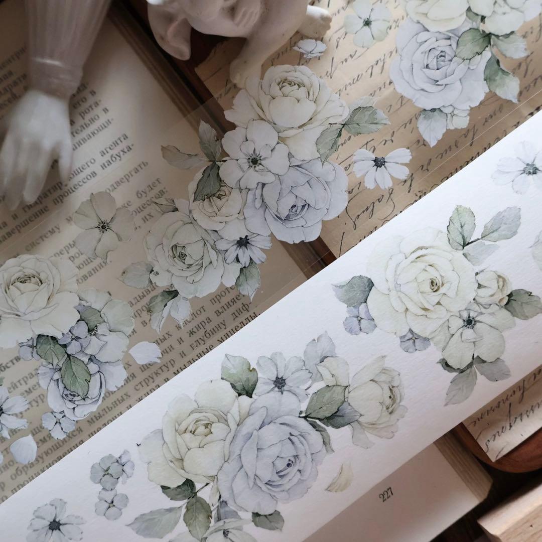 壹洱原创《语瑶-蓝色》海外マスキングテープ　マステ 【2362】