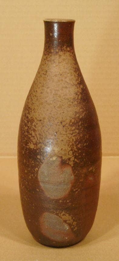 西墻邦雄　 　　細口花入 　備前焼 西墻邦雄 細口花入 備前焼
