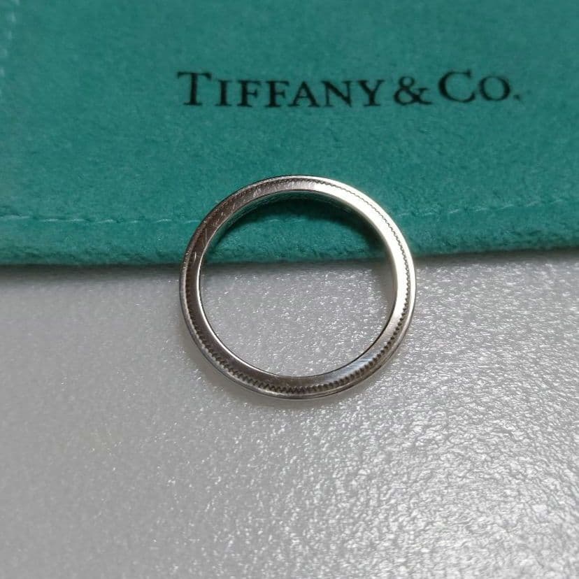 専用ですTIFFANY ティファニー ミルグレイン リング 6号 Pt950
