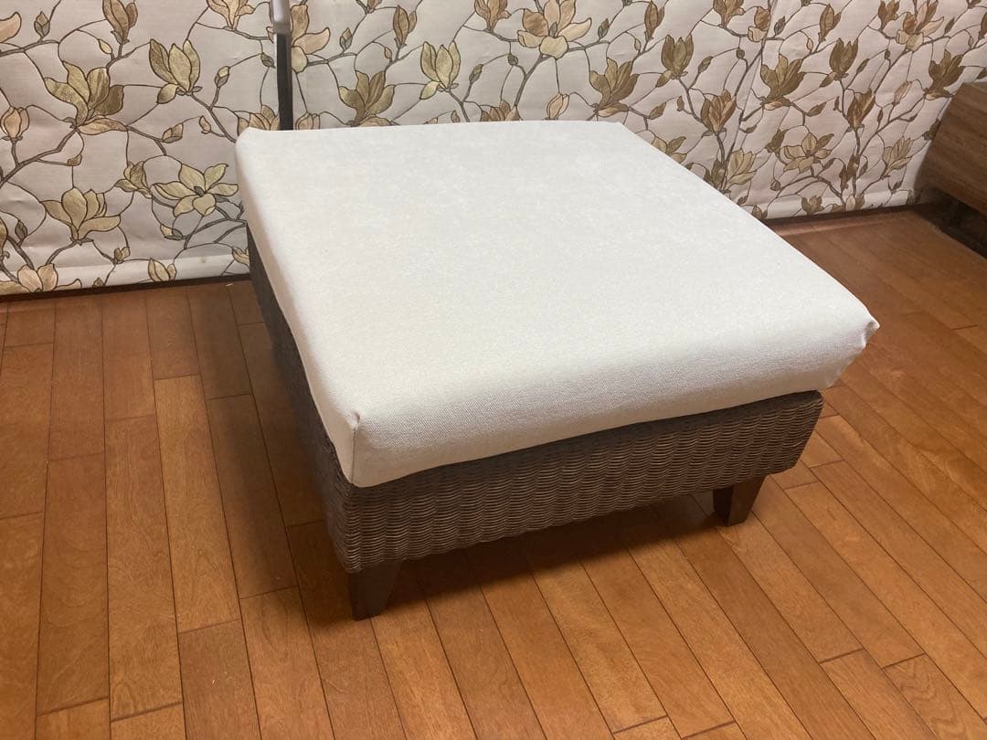 f　a.flat ラン・コンパクトソファ　オットマンラタン　カバー2色