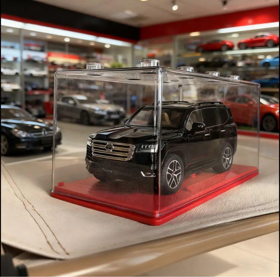 トヨタ ミニカー ホワイト ブラック 2色 1つ ランドクルーザー モデルカー