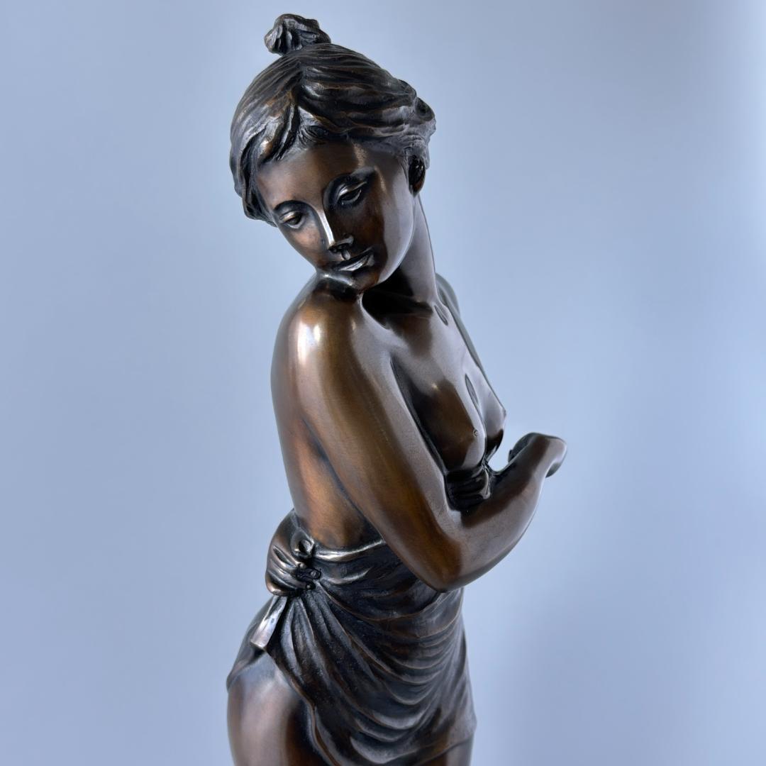 竹中正晴 ブロンズ像 はじらい 女性像 裸婦 高岡銅器 高さ62㎝ - メルカリ