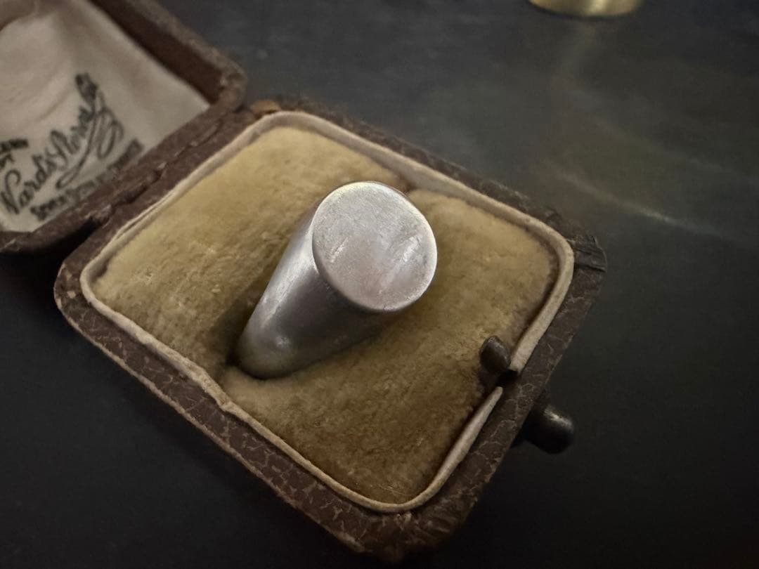 希少　ヴィンテージ　リング　シルバー　925 シグネット　アメリカ　ユーロ